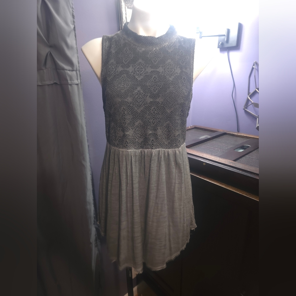 Miss Chievous Charcoal Lace Top